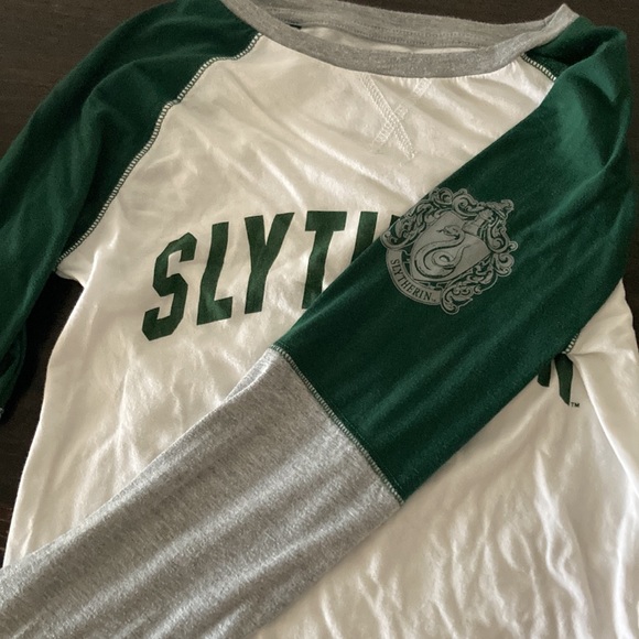 Harry Potter Slytherin Ladies Raglan Tee, Size S - Picture 5 of 5